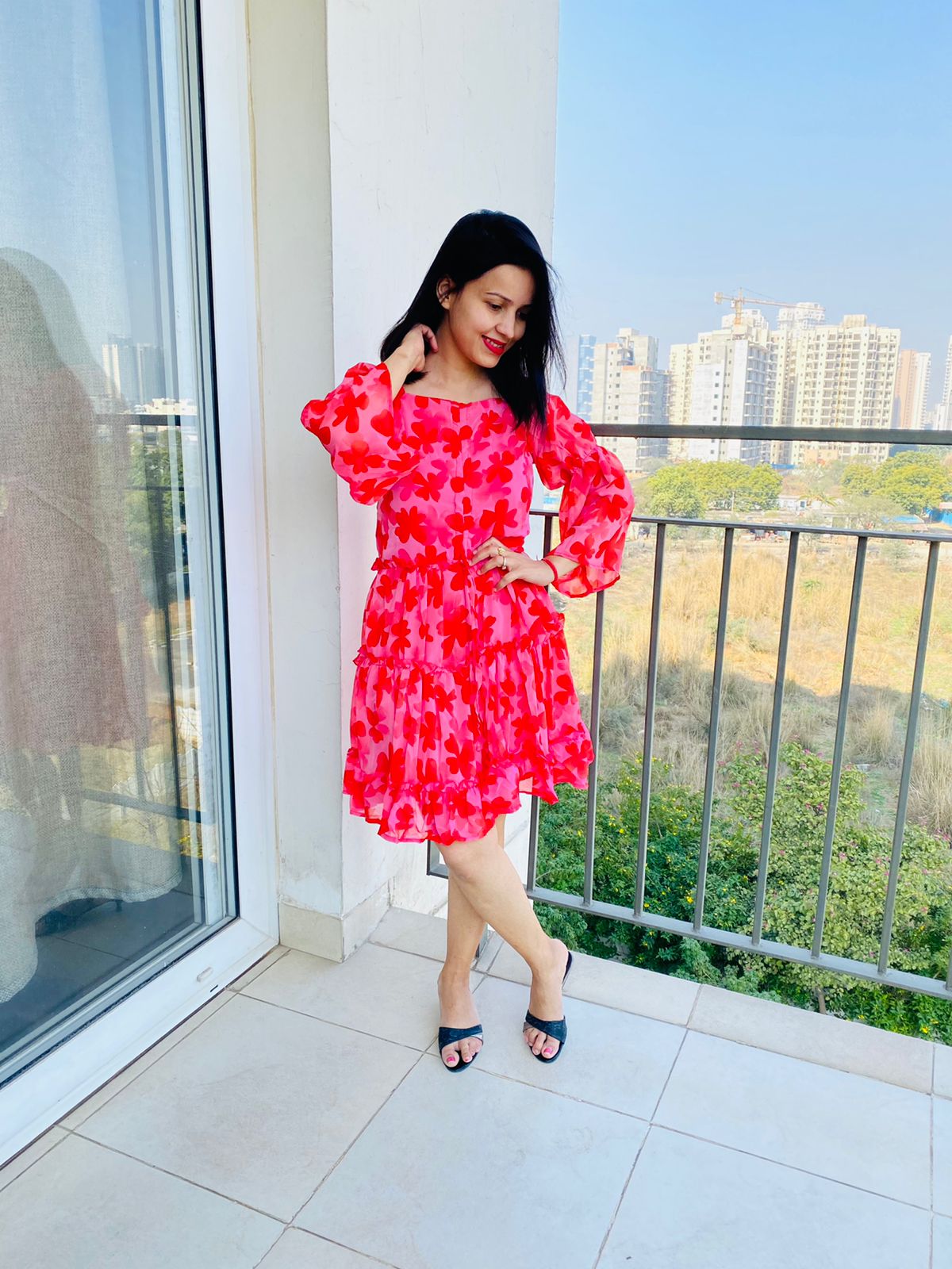 Chiffon Floral Dress
