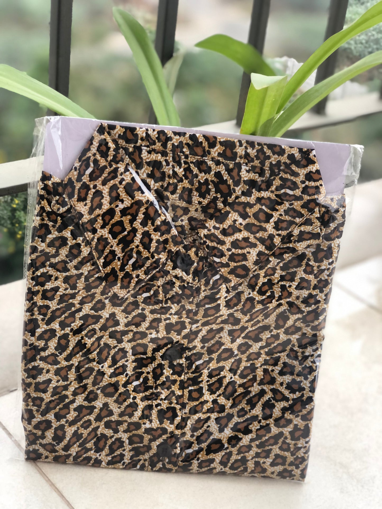 Animal Print Knot Top