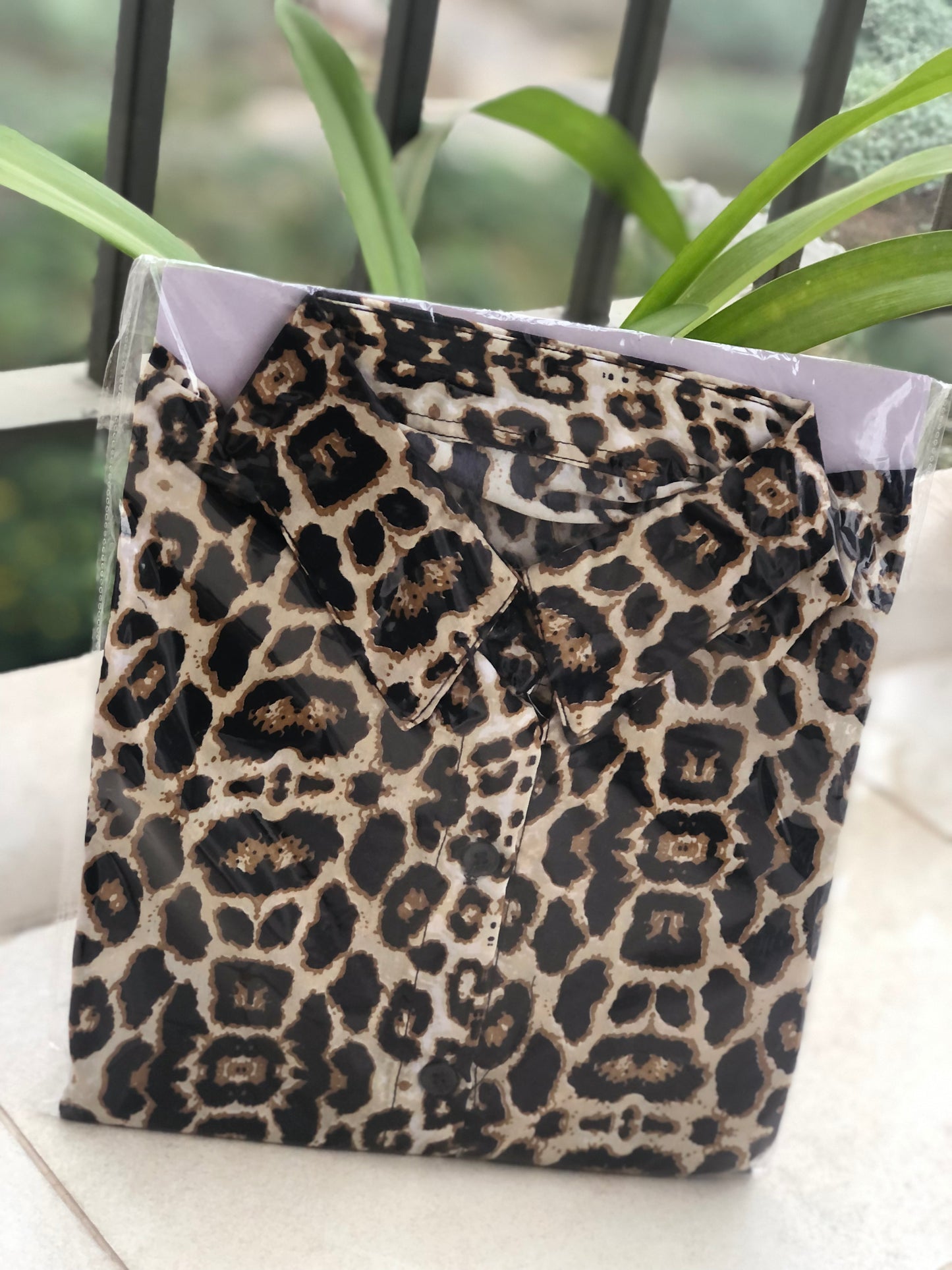 Animal Print Knot Top