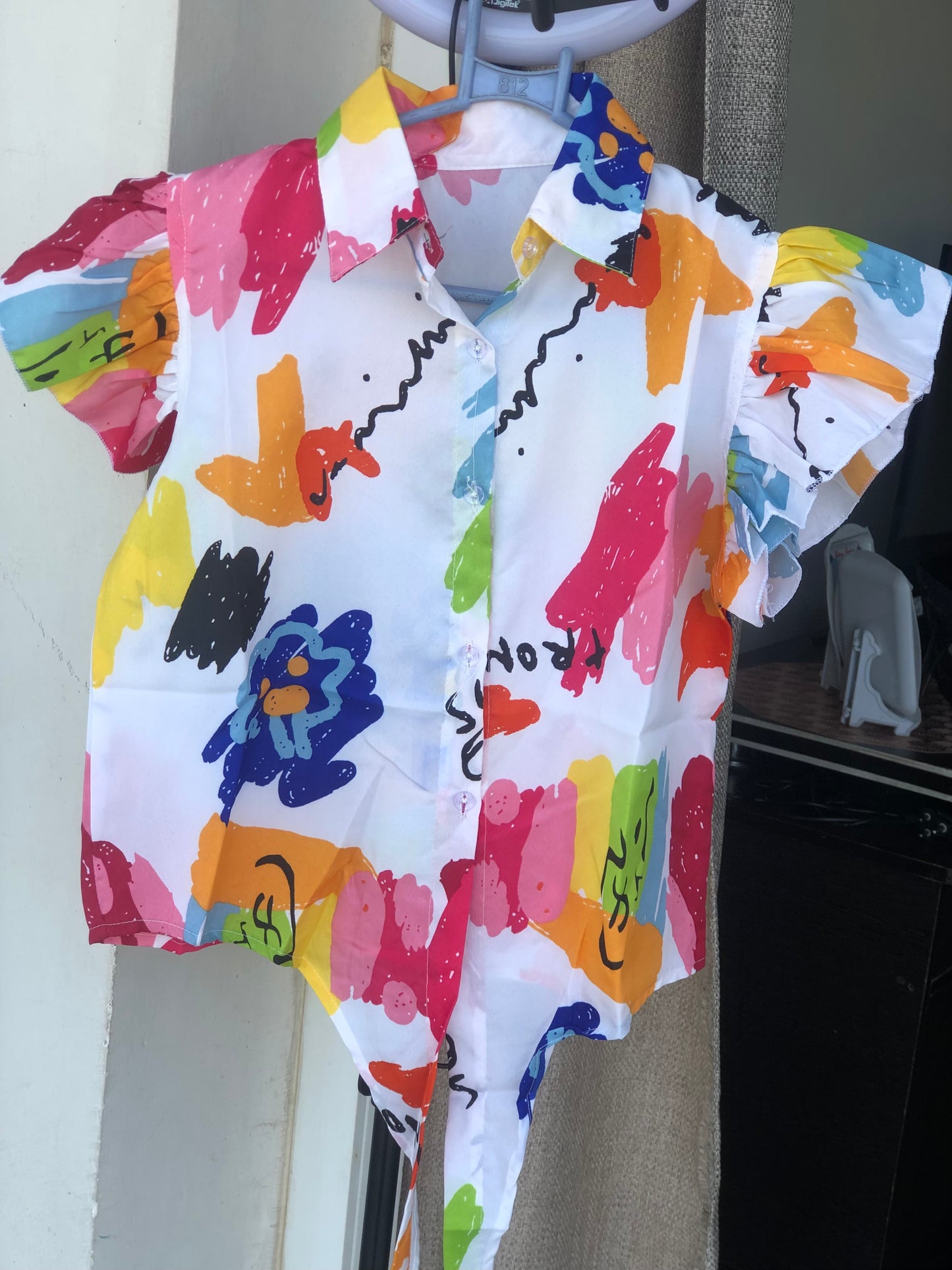 Printed Knot Tops