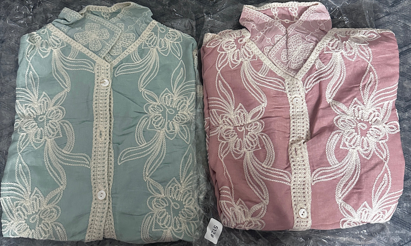 Full embroidery - Imported thread work shirts