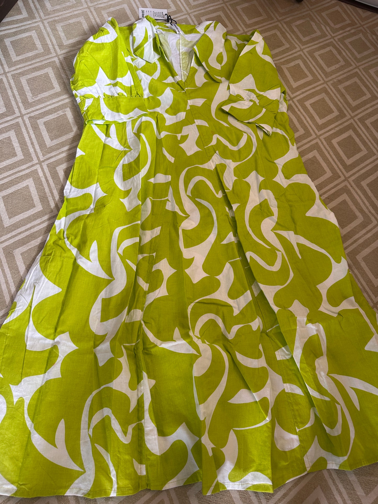 COTTON A-LINE FLARE DRESS