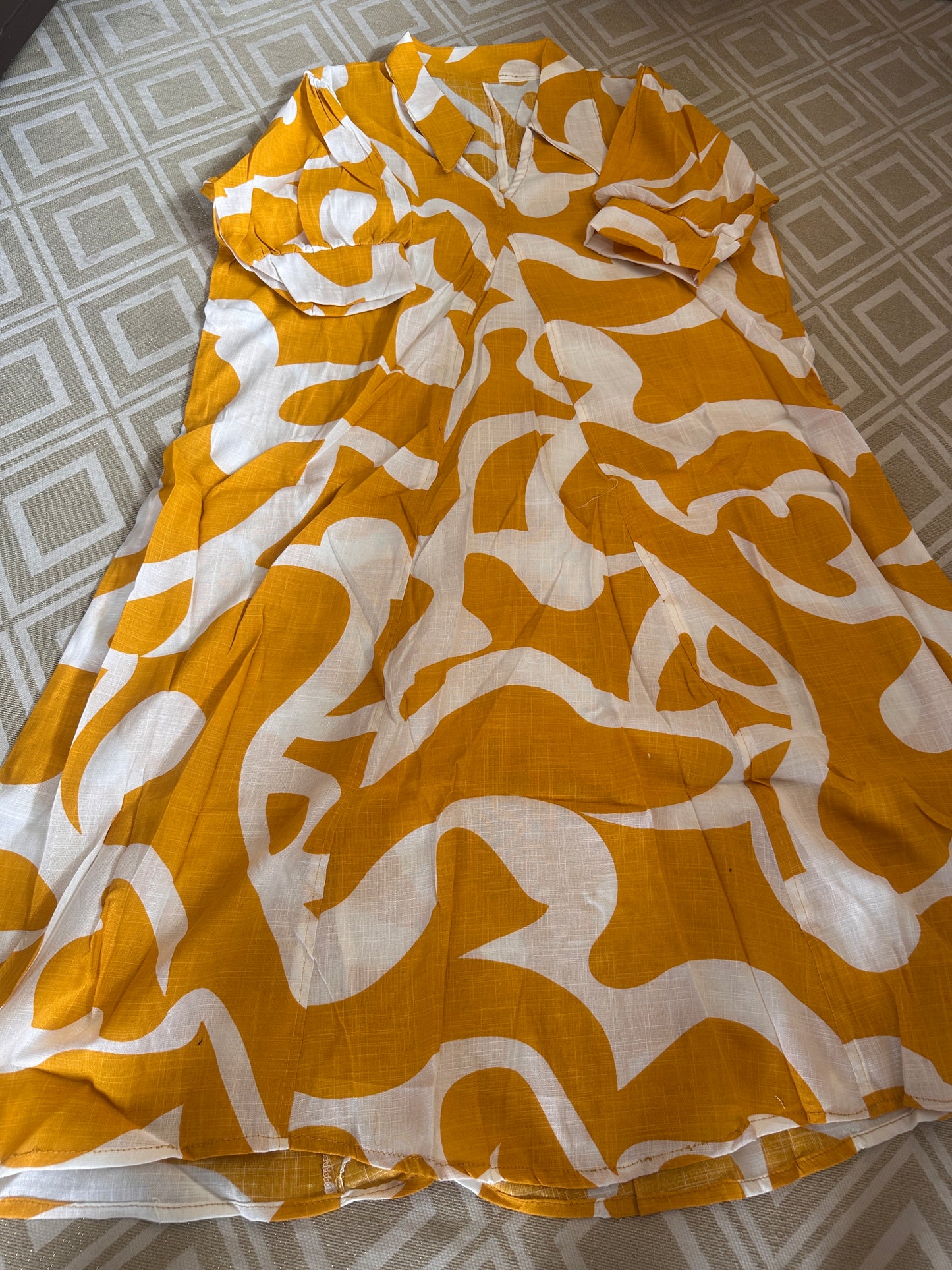 COTTON A-LINE FLARE DRESS