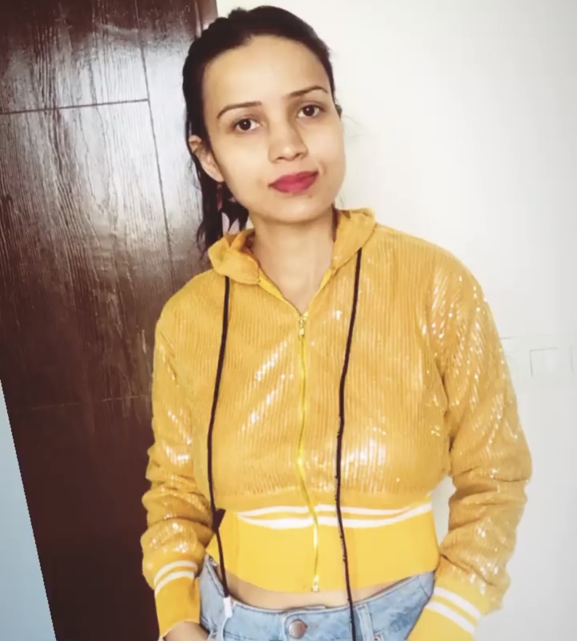 SEQUIN HOODIE JACKET