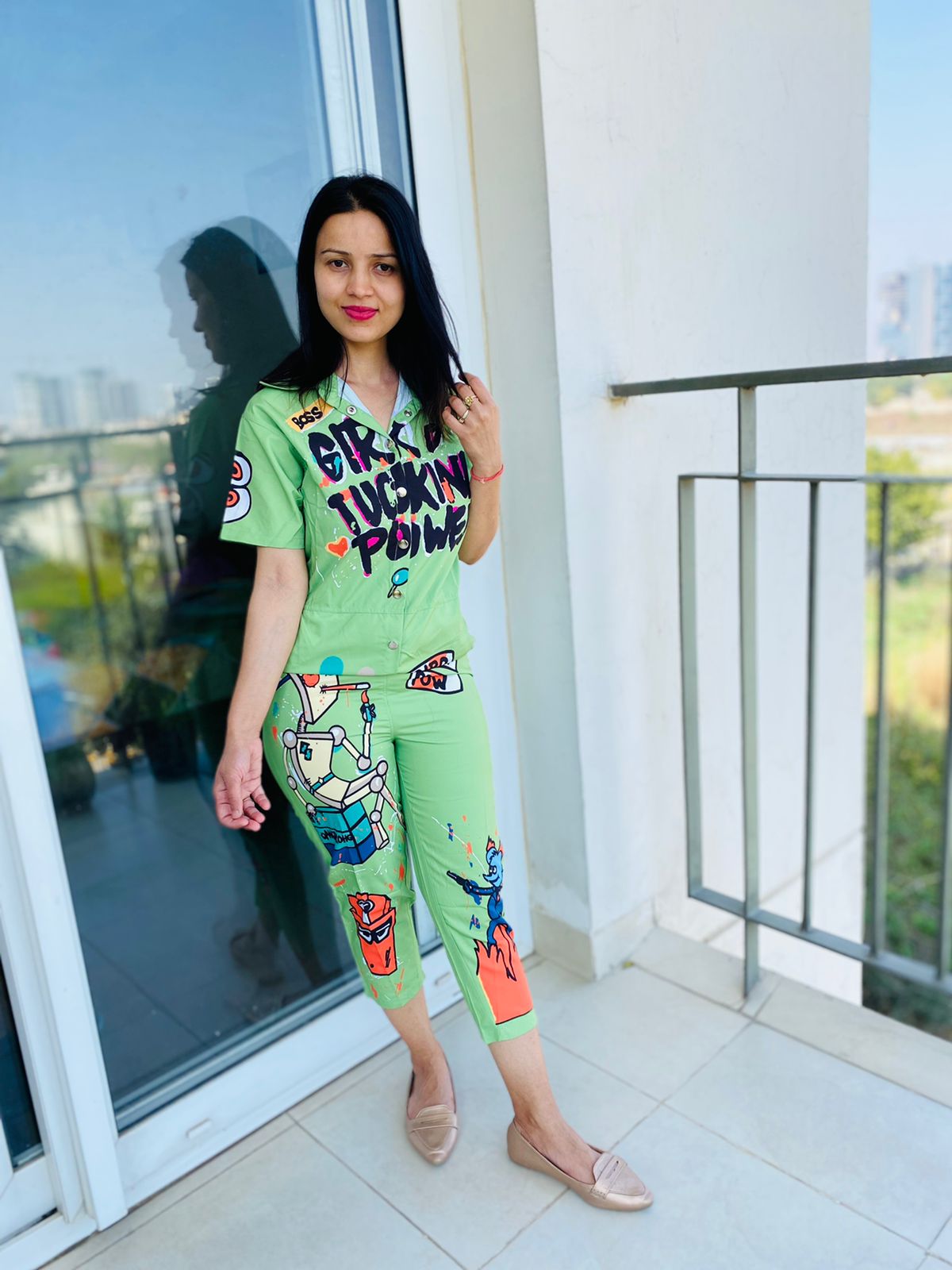 Cartoon Print Jumpsuit