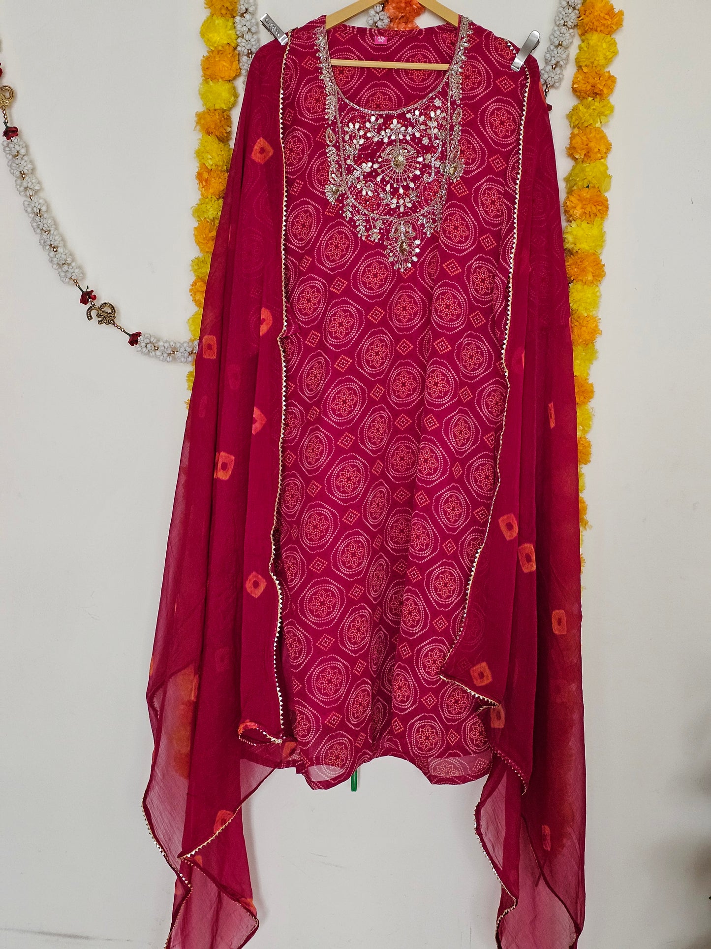 Bandhani Print Suit