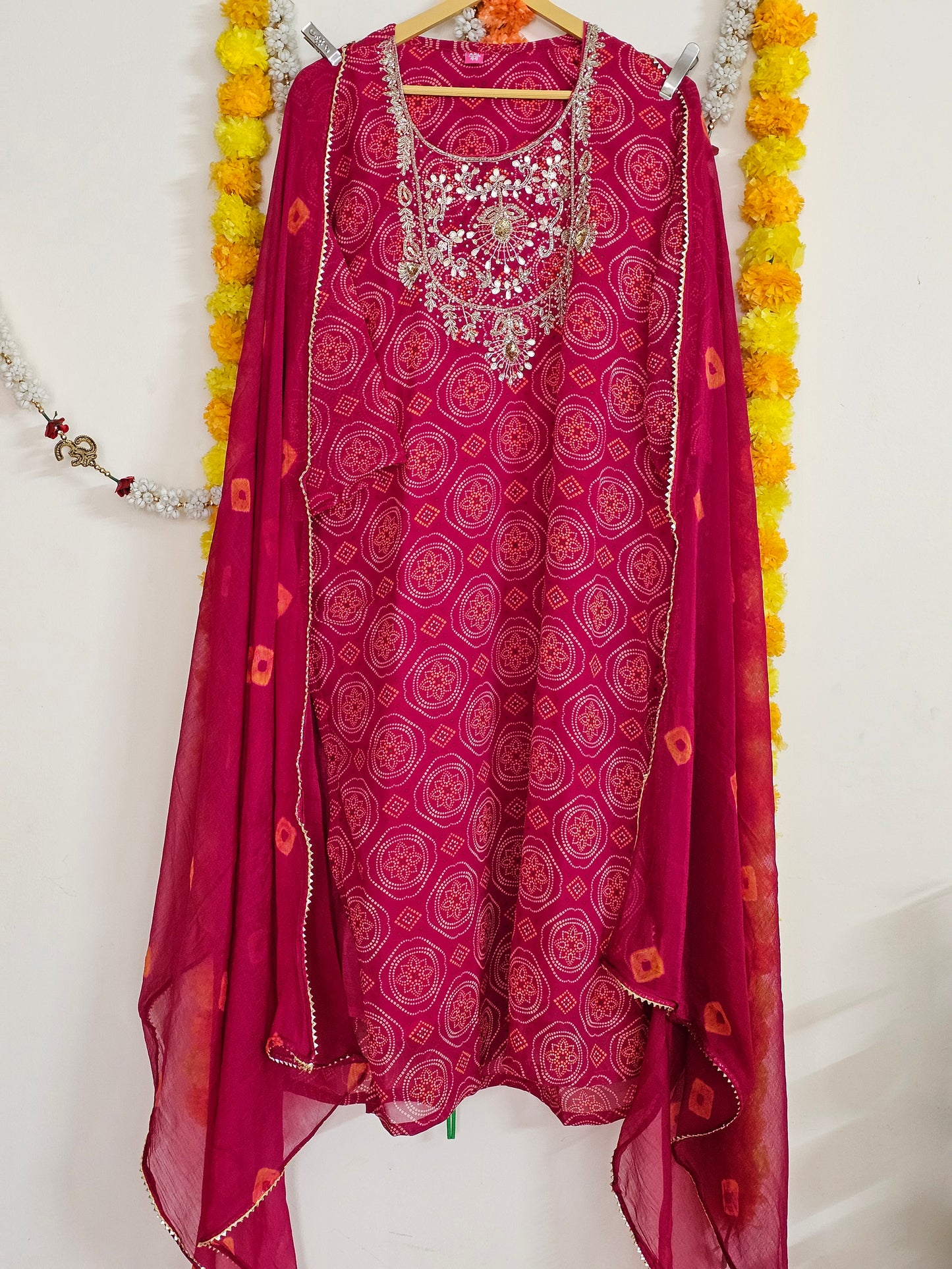 Bandhani Print Suit