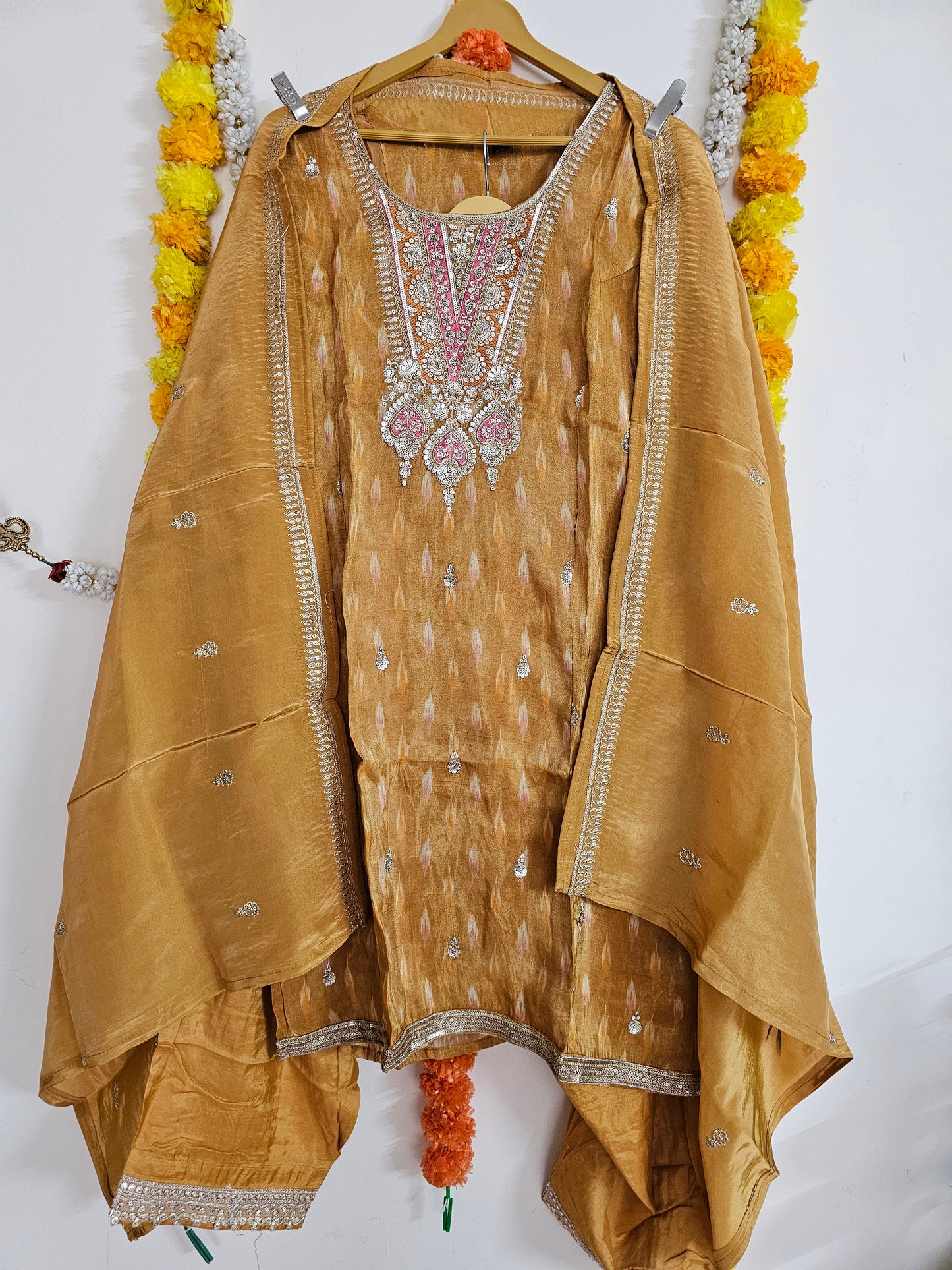 Fully stitched suit with Farsi Salwar