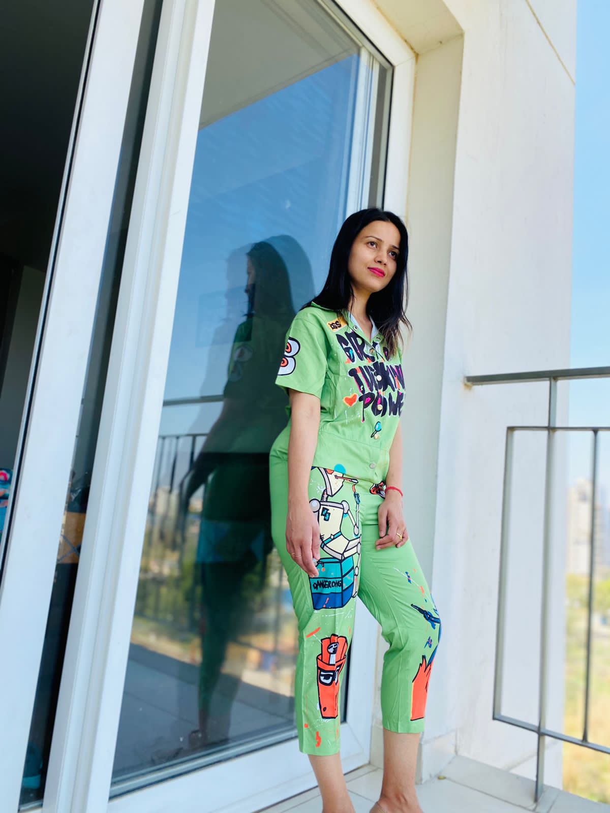 Cartoon Print Jumpsuit