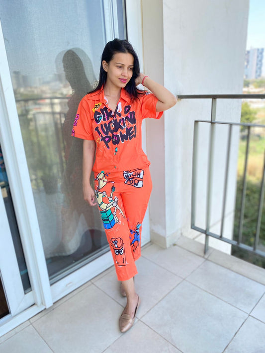 Cartoon Print Jumpsuit