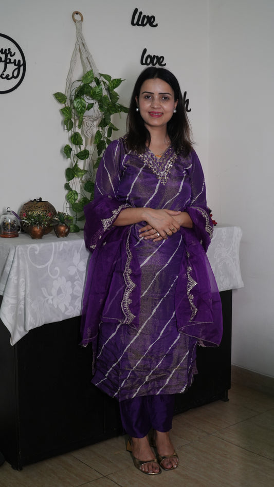 Tissue Shimmer pant suit