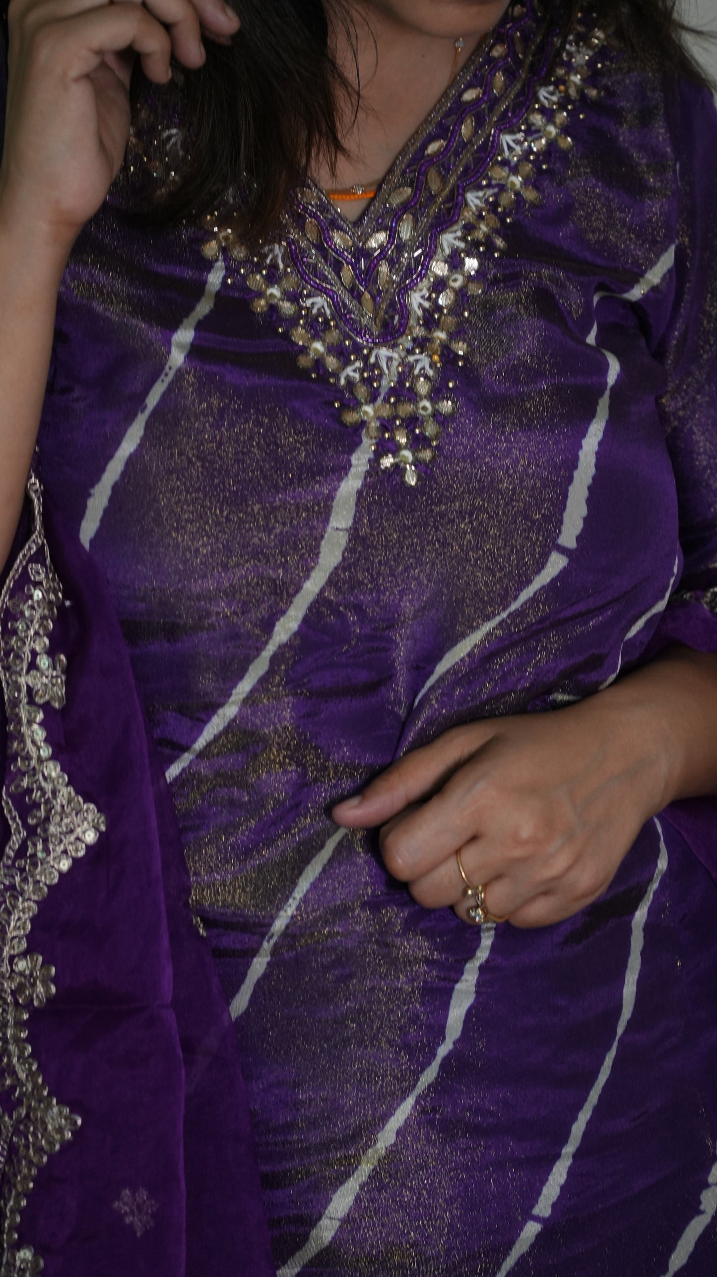 Tissue Shimmer pant suit