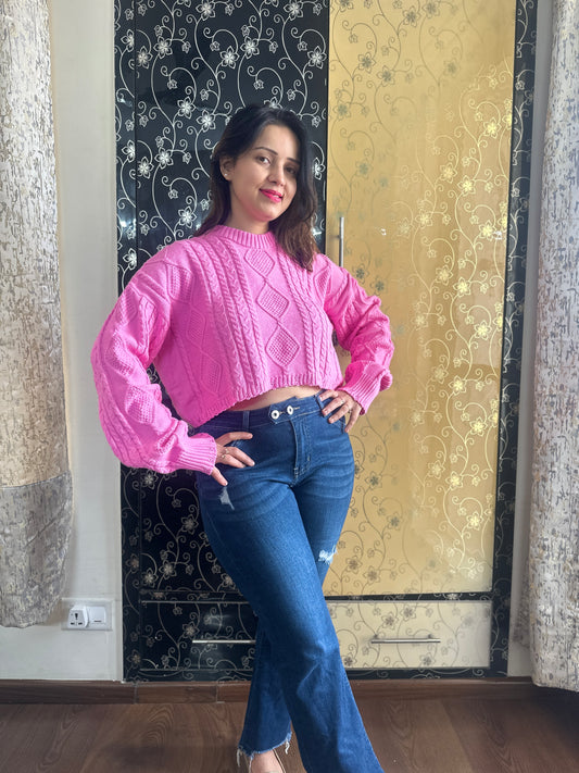 CROP WOOLLEN TOPS