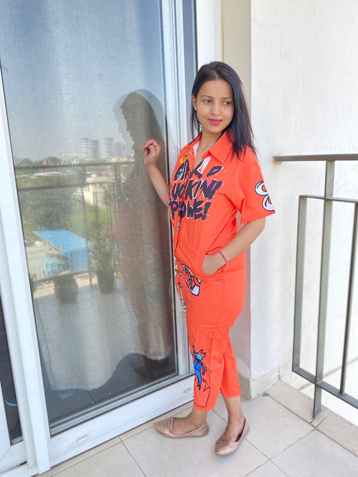 Cartoon Print Jumpsuit