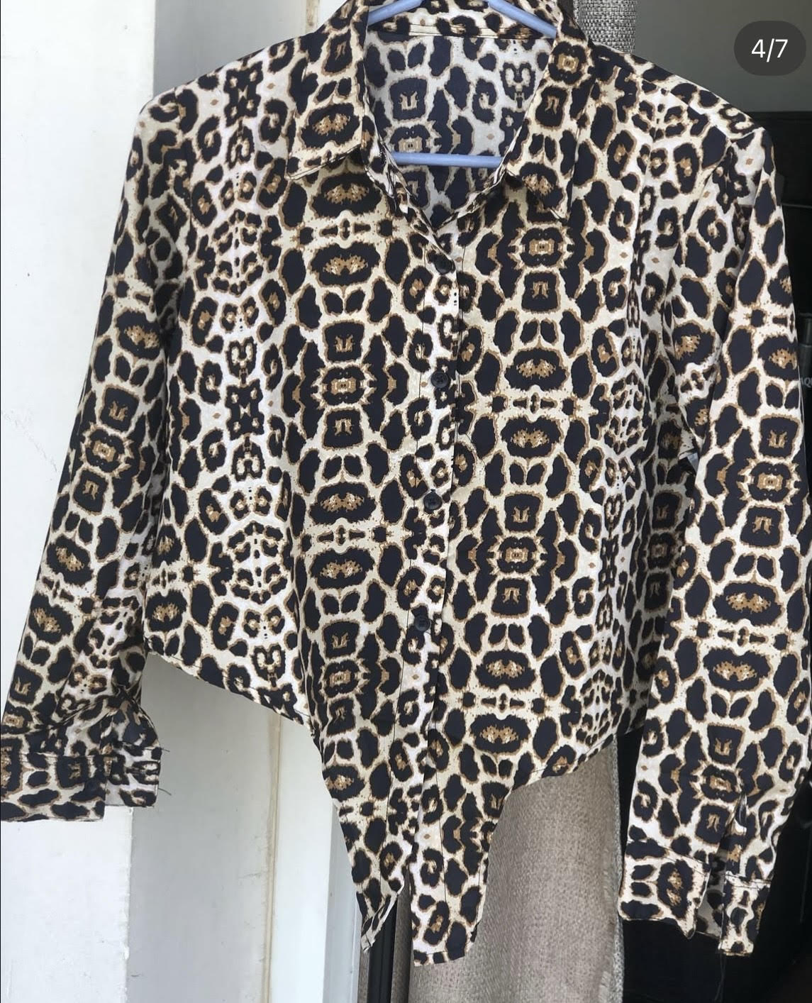 Animal Print Knot Top
